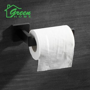 GH-T7B Matt Black Toilet Roll Holder - Image 3