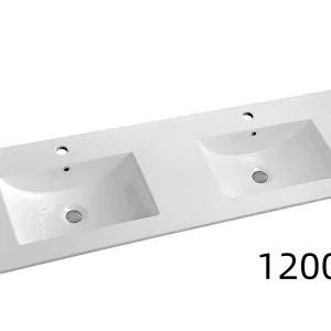 Rectangular Ceramic/Slim Ceramic Basin 400/450/550/600/750/900/1200s/1200d/1500d - Image 6