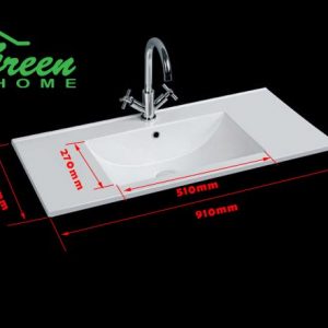 Rectangular Ceramic/Slim Ceramic Basin 400/450/550/600/750/900/1200s/1200d/1500d - Image 4