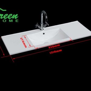 Rectangular Ceramic/Slim Ceramic Basin 400/450/550/600/750/900/1200s/1200d/1500d - Image 5