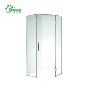 900x900 Frameless Diamond Shower Glass Only