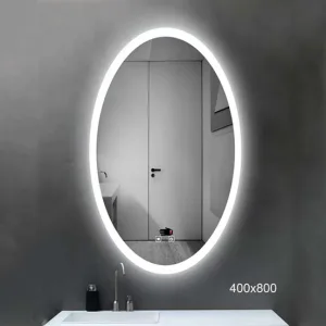 Oval LED Mirror With Demister W400 X H800