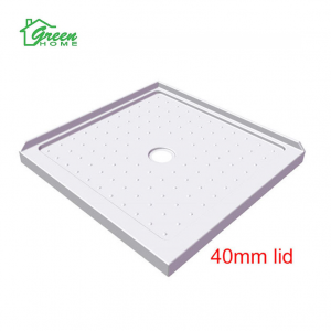 900x900 Curved Shower Tray/Base Corner/Centre Waste - Image 6