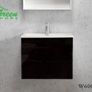 Double Drawers Wall-hung Vanity 600 - Dark Brown