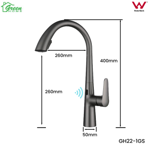 GH22-1GS - Kitchen Sink Mixer Pull Out Mixer Smart Touch Free Hand Sensor Faucet - Image 3