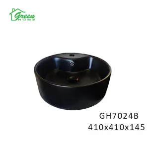 Ceramic Art Basin - Matte Black - GH7024B