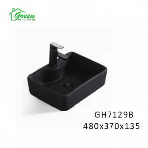 Ceramic Art Basin - Matte Black - GH7129B - Image 1
