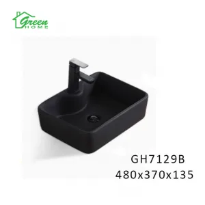 Ceramic Art Basin - Matte Black - GH7129B