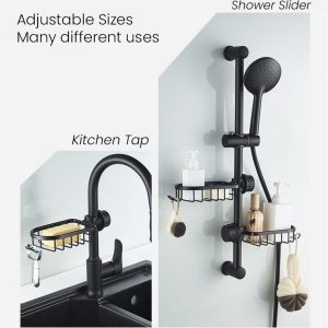 Bathroom/Kitchen Shelf Soap Storage Adjustable Rack - Image 6