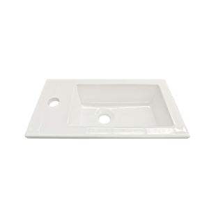 455 White Plywood Vanity + Basin - Melamine Finish - Image 3