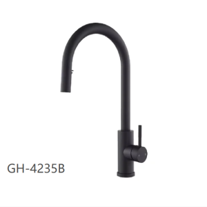 GH4235B Pulled-out Kitchen/Sink Mixer Black Color - Image 1