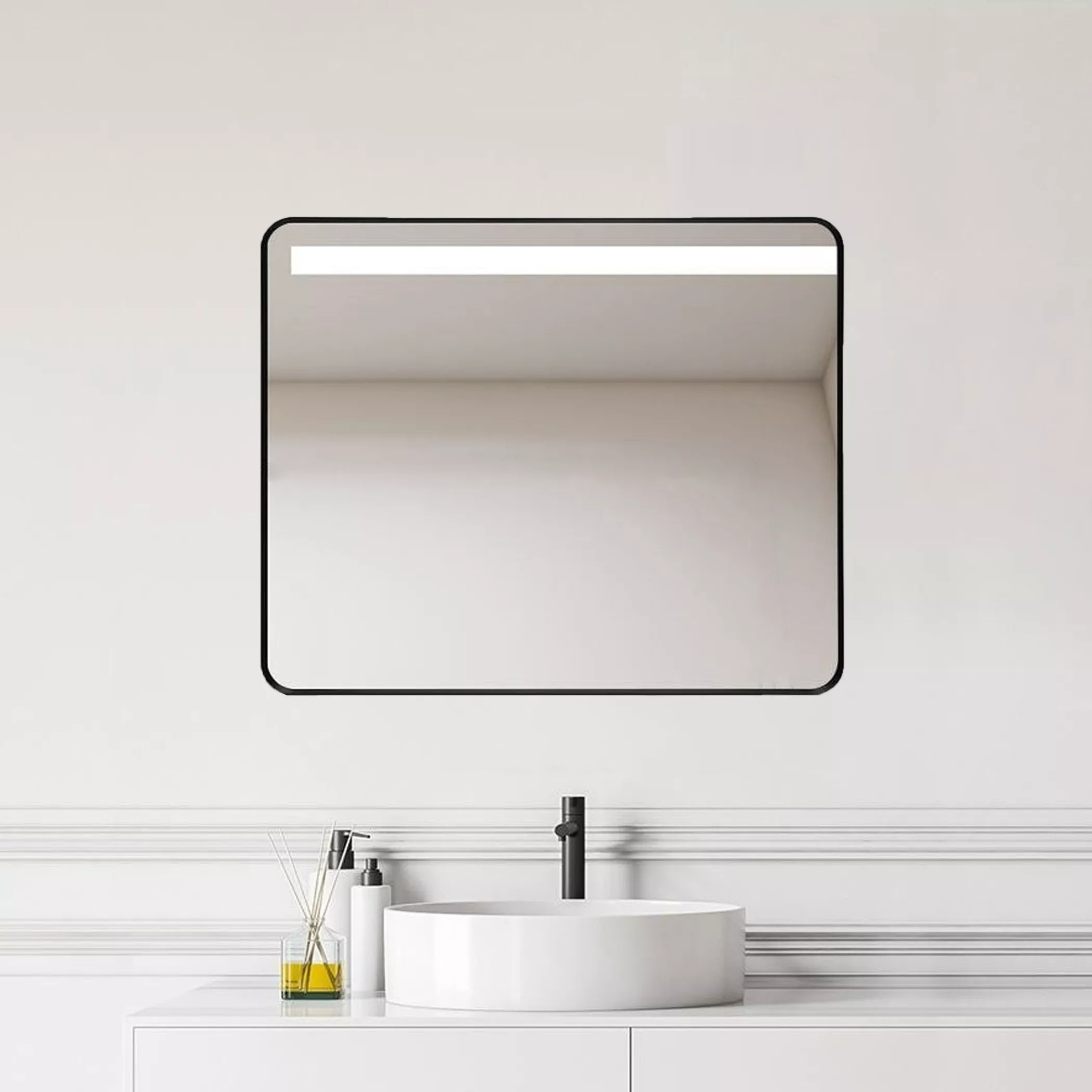 900x750 750x900mm Black Mirror With Aluminum Frame