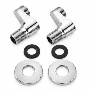 Chrome Eccentric Connector Pair – 35mm Offset (Shower / Bath Mixer) - Image 1