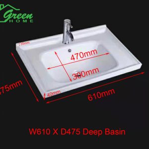 600mm Plywood Floor Standing Vanity – Light Grey - Image 4