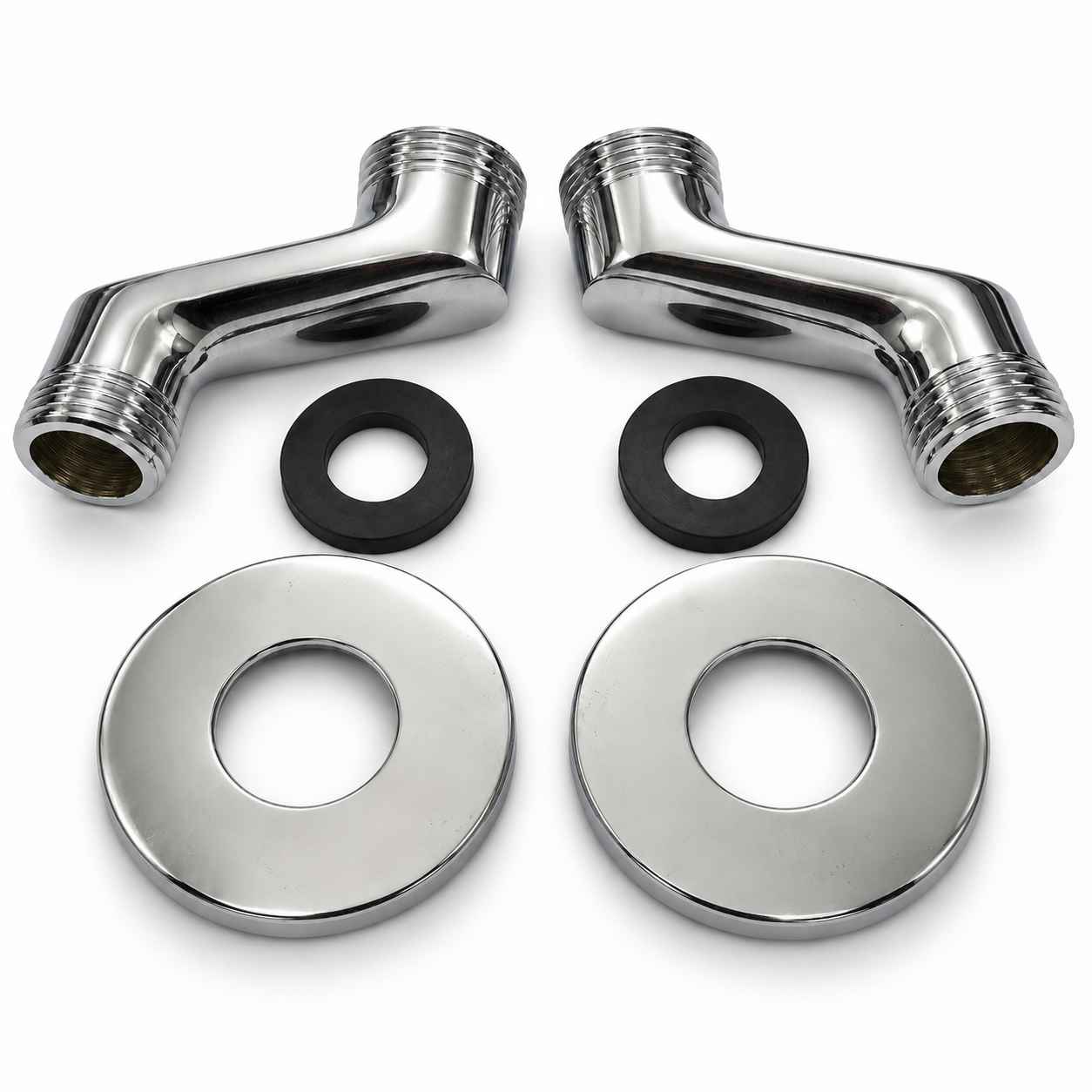 Chrome Eccentric Connector Pair – 45 mm Offset (Shower/Kitchen/Bath Mixer)