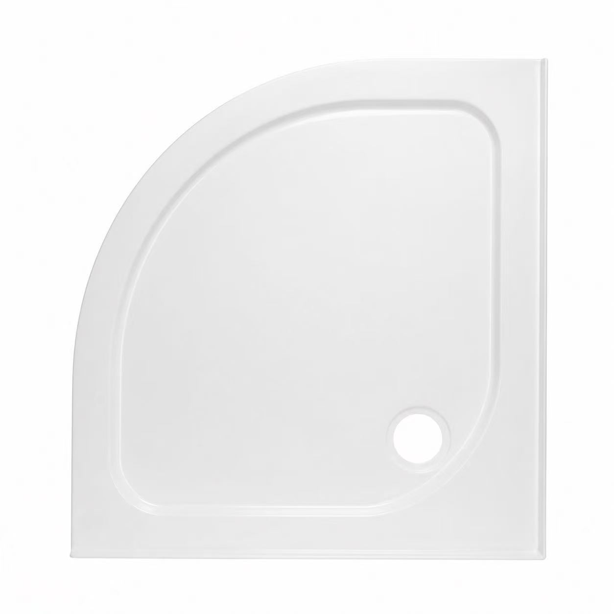 900x900 Heavy Duty Curved Shower Tray/Base Corner Waste