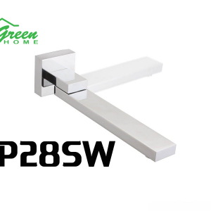SP28SW Swivel Bath Spout- Square – Chrome